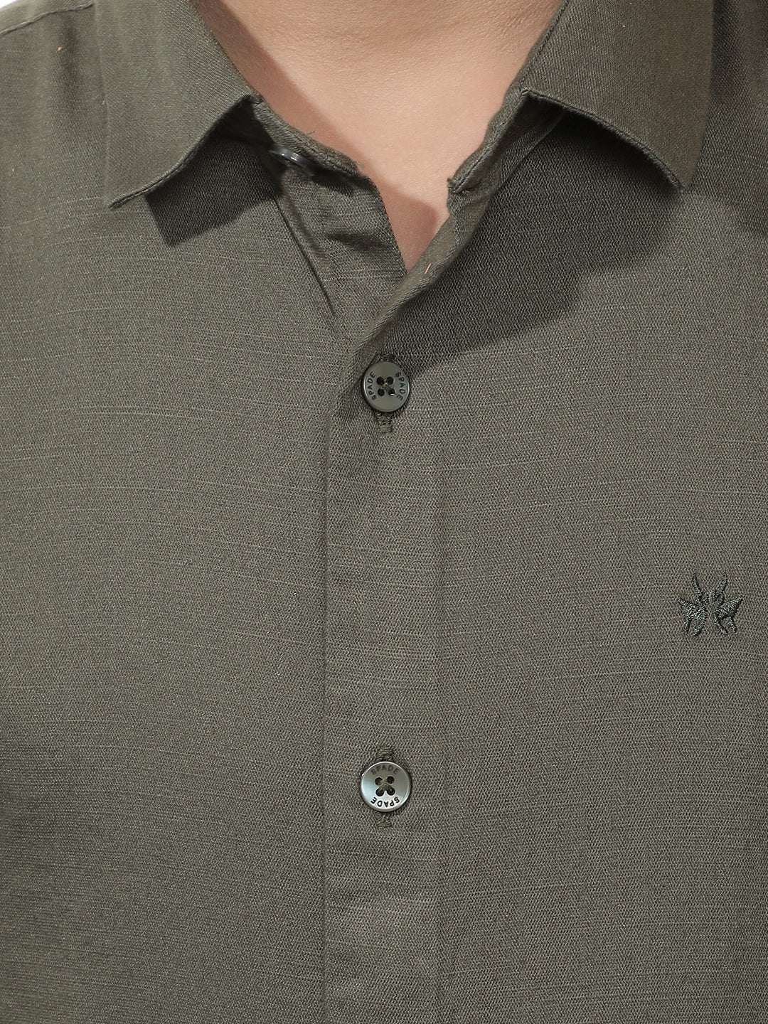 Muted Olive Everyday Shirt-Boys Shirts-Crimsoune Club