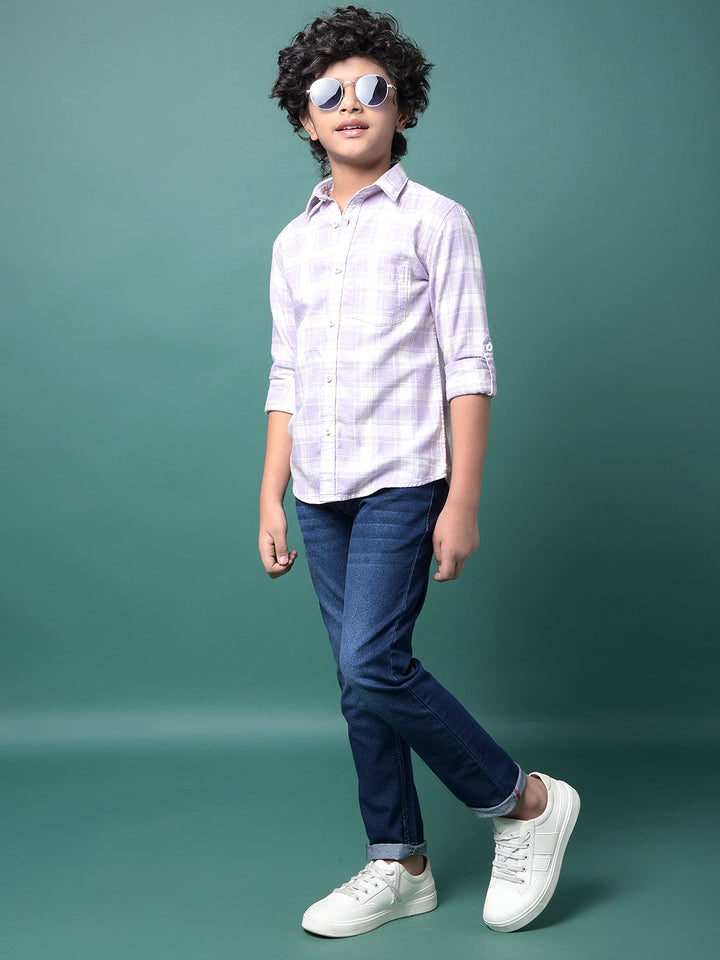 Blue Light Washed Jeans-Boys Jeans-Crimsoune Club