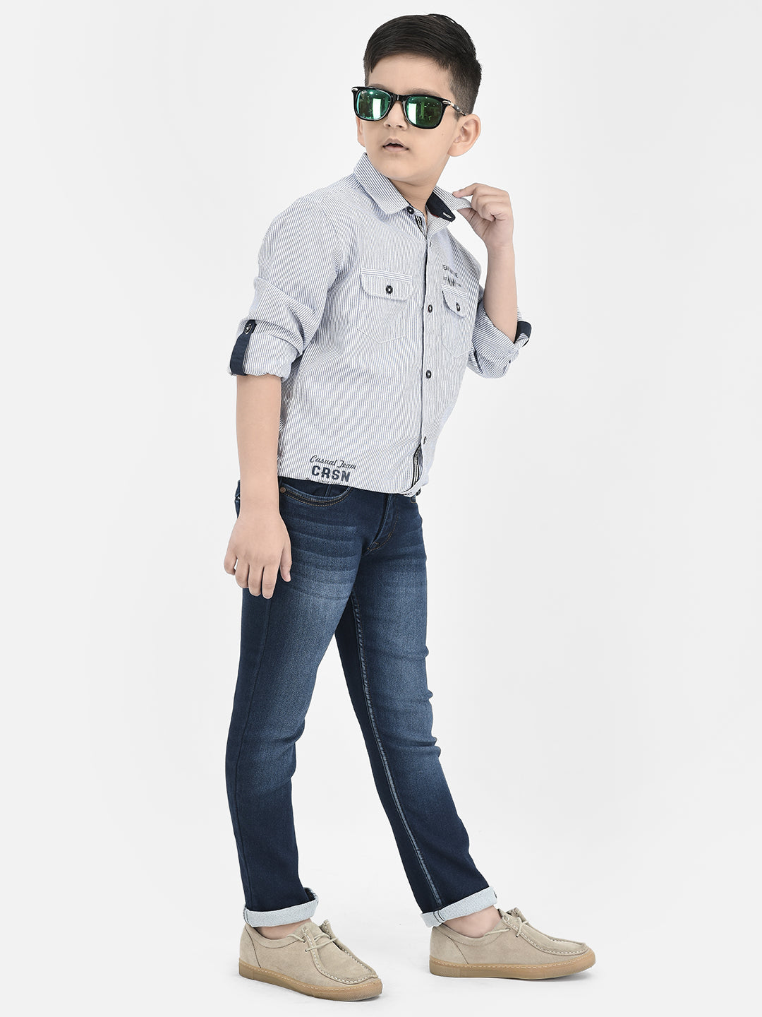 Navy Blue Jeans-Boys Jeans-Crimsoune Club