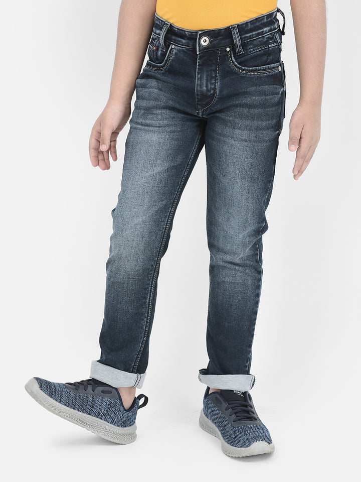 Versatile Blue Denim Jeans-Boys Jeans-Crimsoune Club