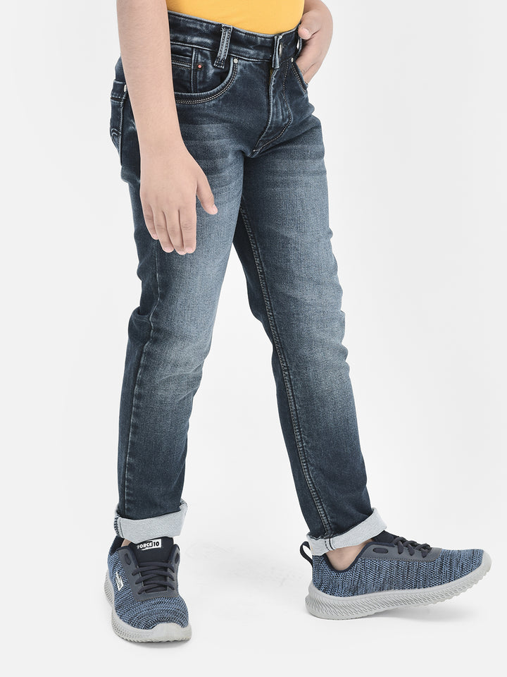 Versatile Blue Denim Jeans-Boys Jeans-Crimsoune Club