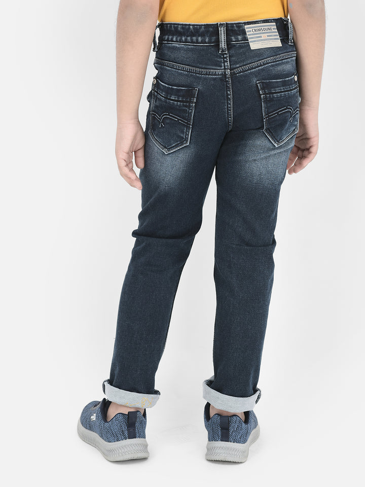 Versatile Blue Denim Jeans-Boys Jeans-Crimsoune Club