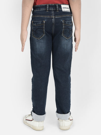 Versatile Blue Denim Jeans-Boys Jeans-Crimsoune Club
