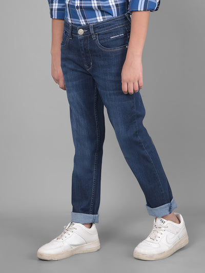 Blue Light Fade Jeans-Boys Jeans-Crimsoune Club