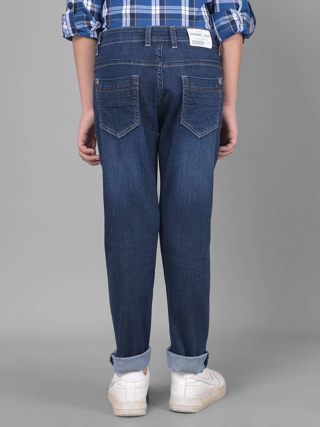 Blue Light Fade Jeans-Boys Jeans-Crimsoune Club