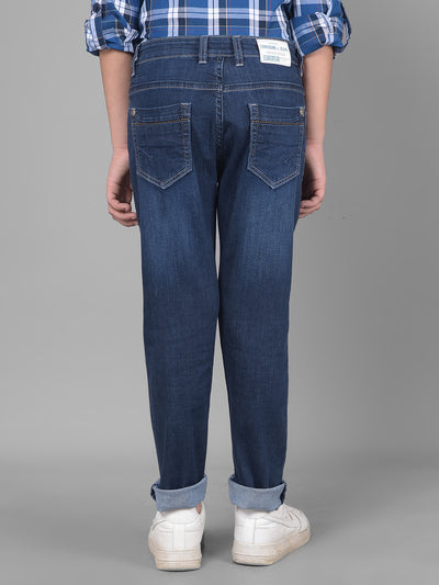 Blue Light Fade Jeans-Boys Jeans-Crimsoune Club