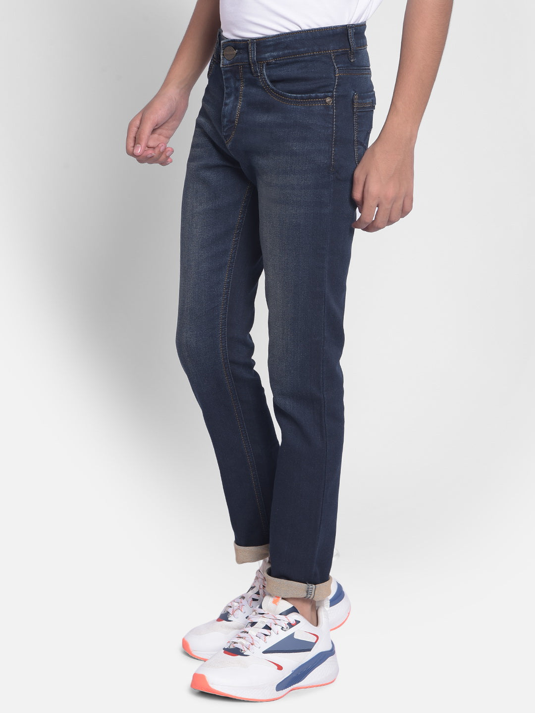 Navy Blue Jeans-Boys Jeans-Crimsoune Club
