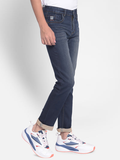 Navy Blue Jeans-Boys Jeans-Crimsoune Club