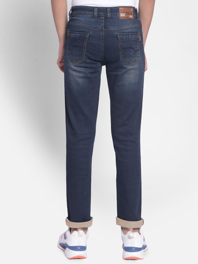 Navy Blue Jeans-Boys Jeans-Crimsoune Club