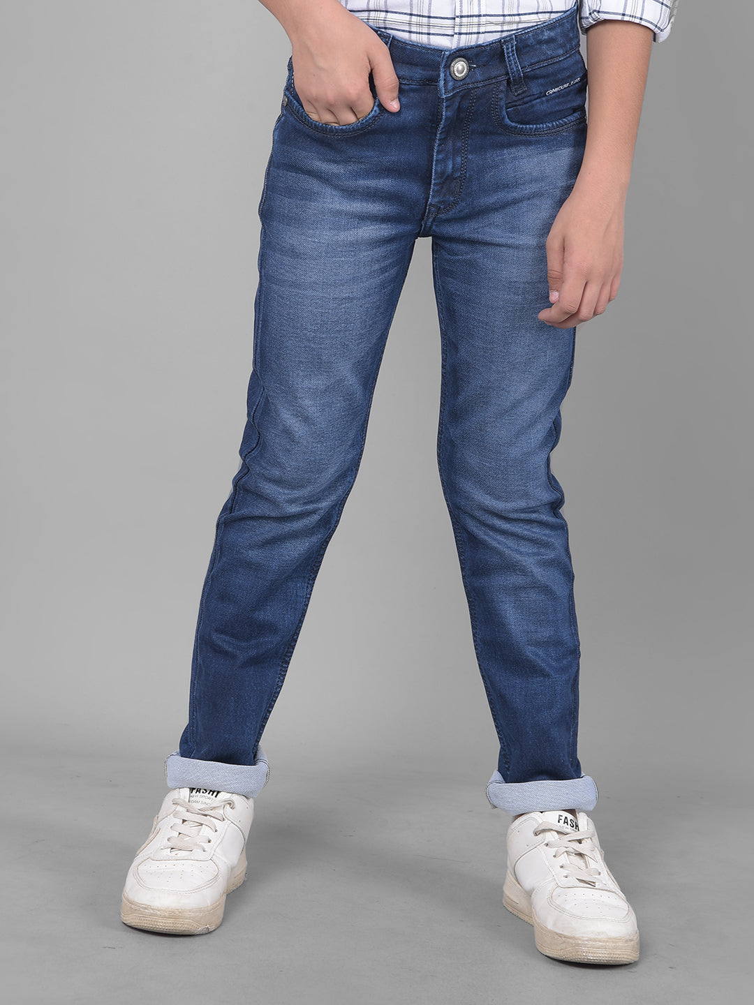 Blue Light Fade Jeans-Boys Jeans-Crimsoune Club