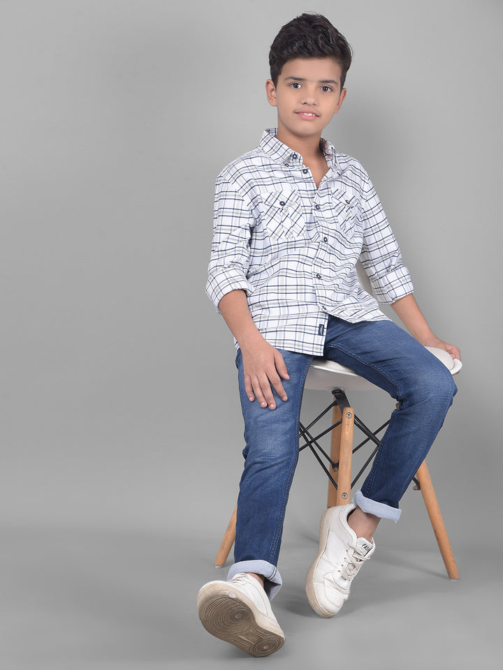 Blue Light Fade Jeans-Boys Jeans-Crimsoune Club