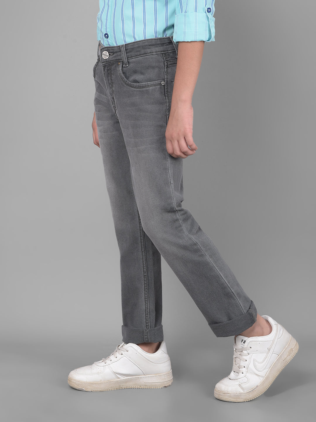 Grey Light Fade Jeans-Boys Jeans-Crimsoune Club