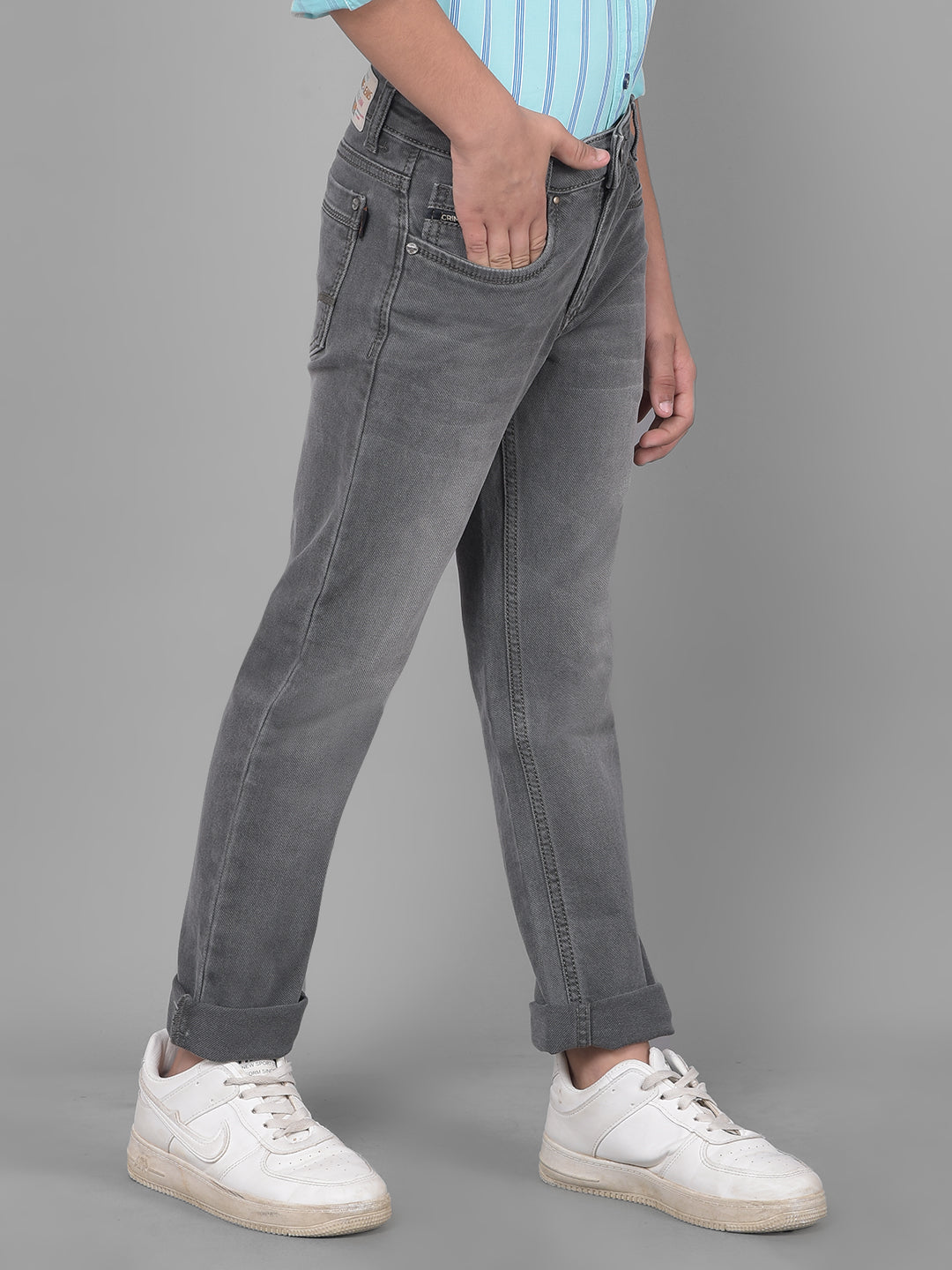 Grey Light Fade Jeans-Boys Jeans-Crimsoune Club