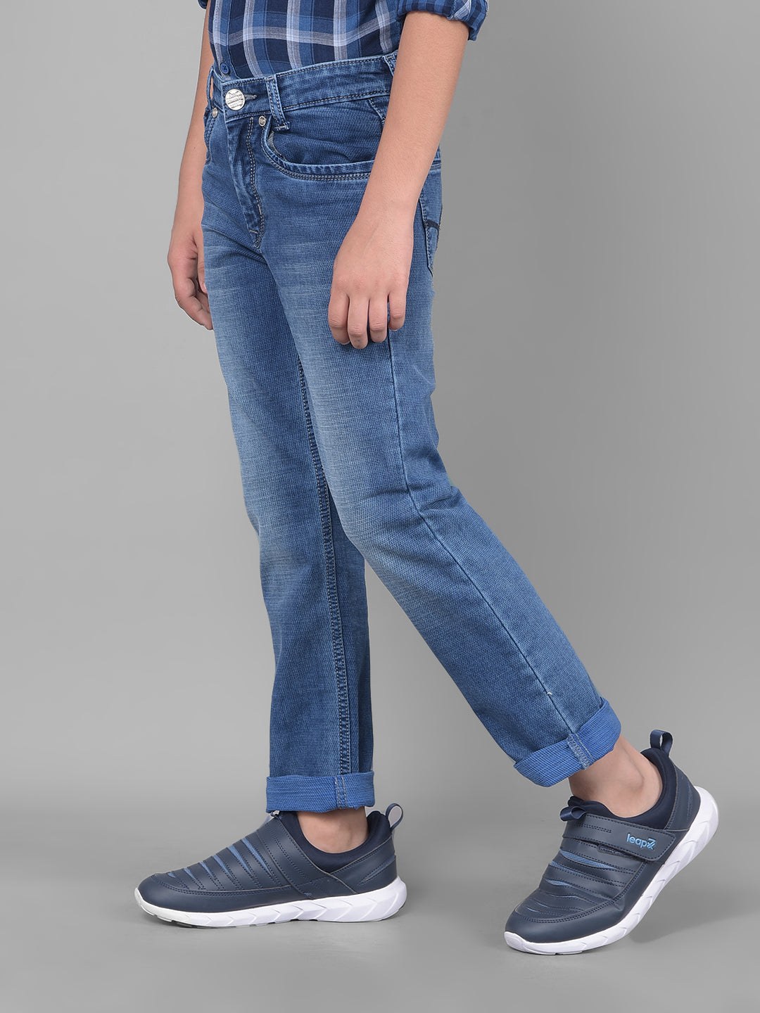 Blue Light Fade Jeans-Boys Jeans-Crimsoune Club