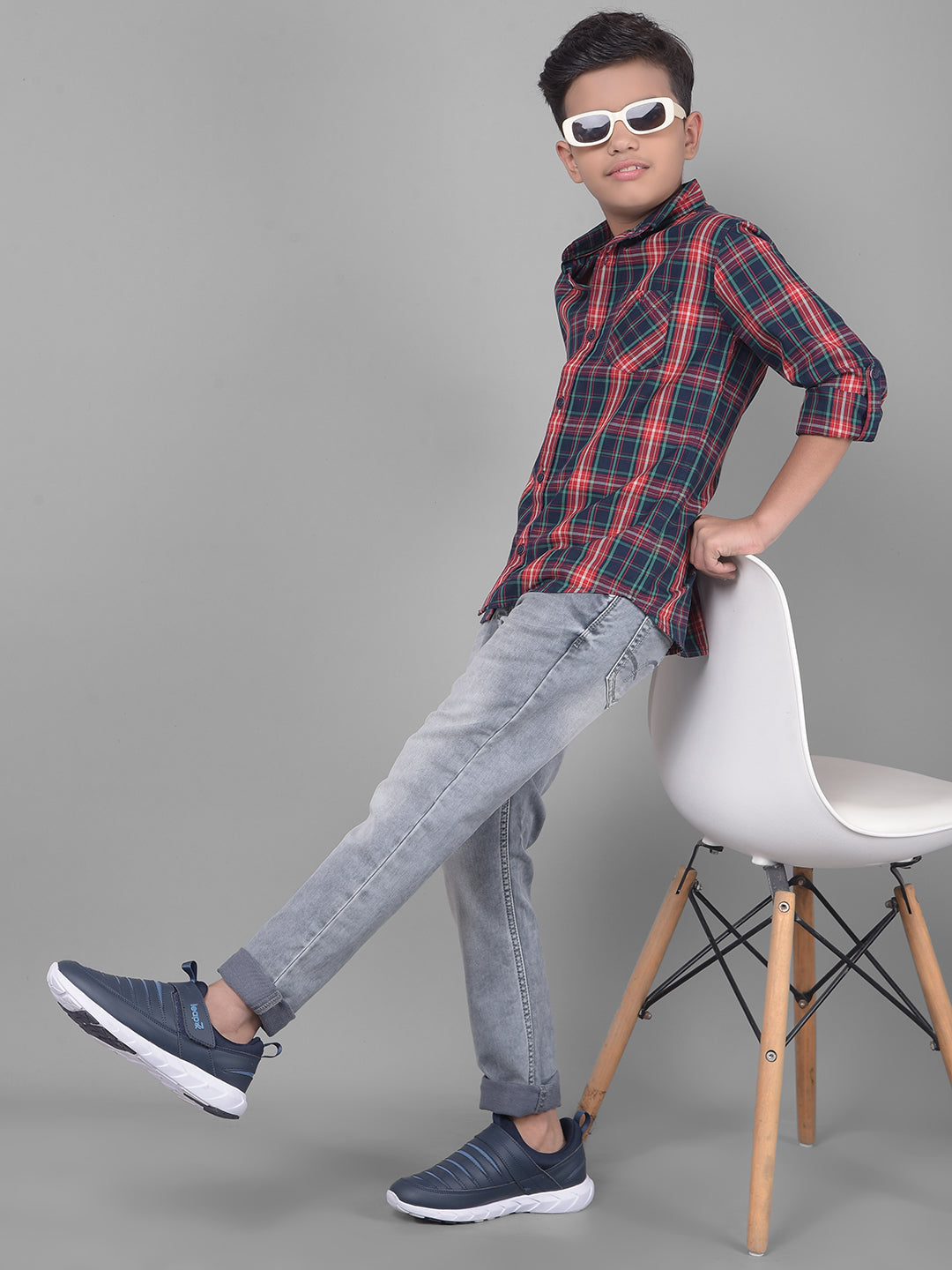 Grey Light Fade Jeans-Boys Jeans-Crimsoune Club