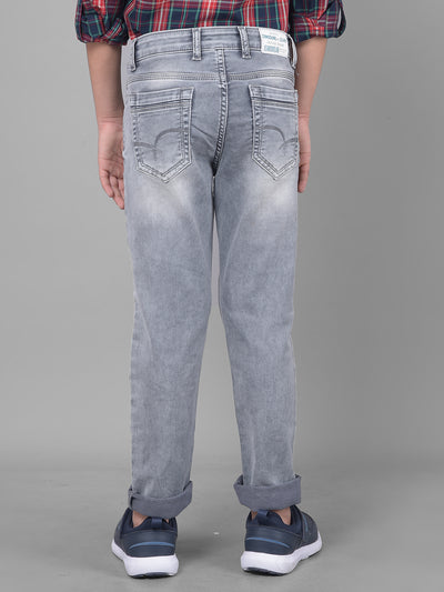 Grey Light Fade Jeans-Boys Jeans-Crimsoune Club