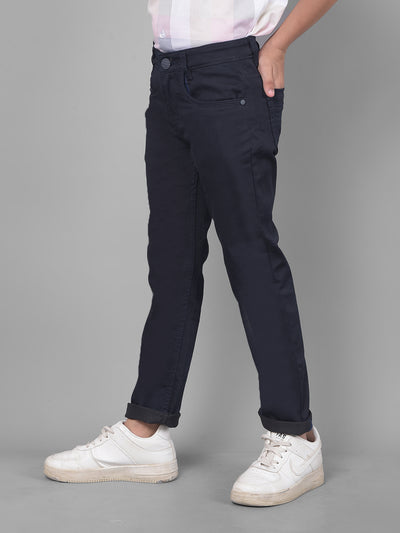 Navy Blue Jeans-Boys Jeans-Crimsoune Club