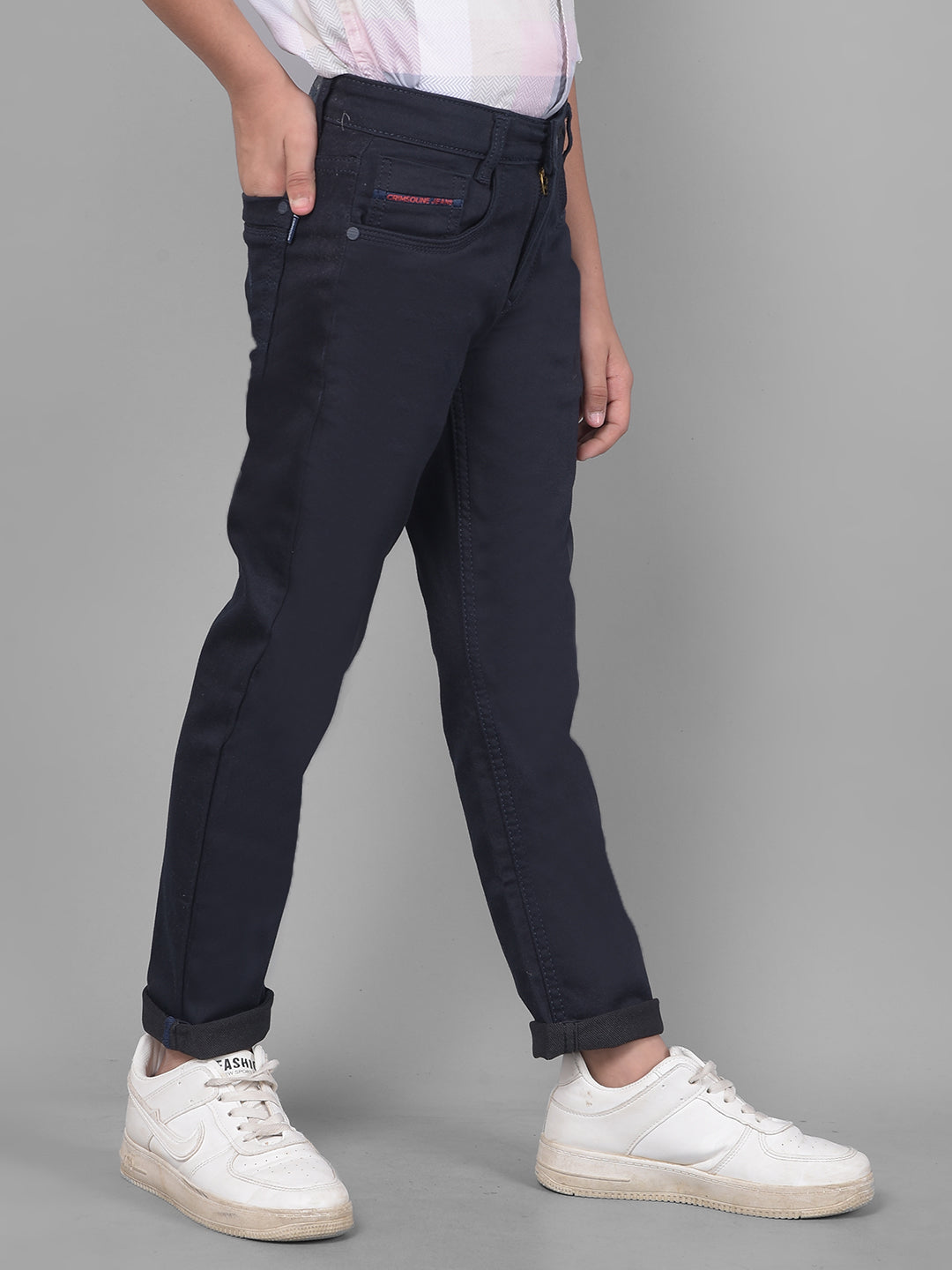 Navy Blue Jeans-Boys Jeans-Crimsoune Club