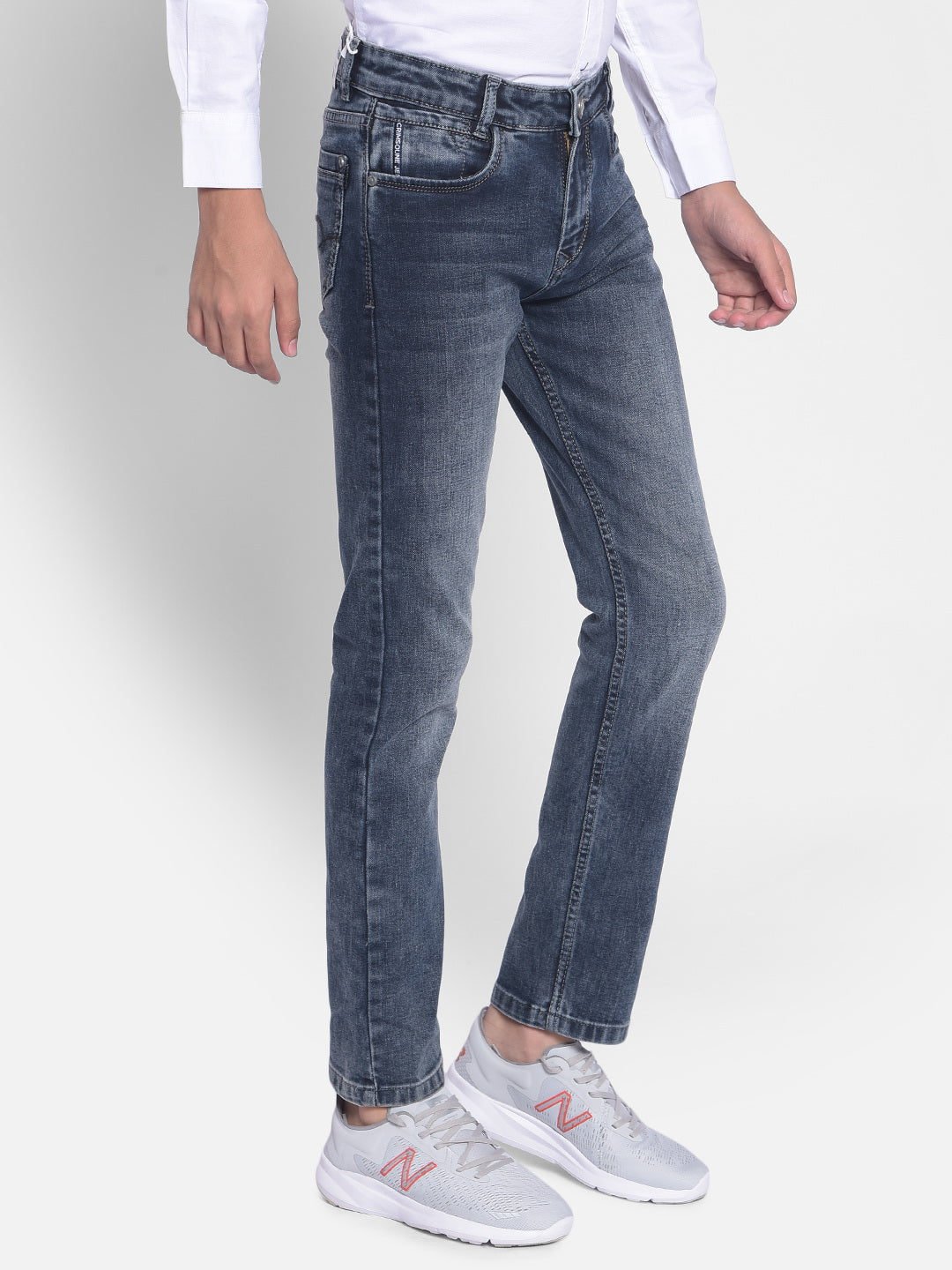 Blue Denim Jeans-Boys Jeans-Crimsoune Club