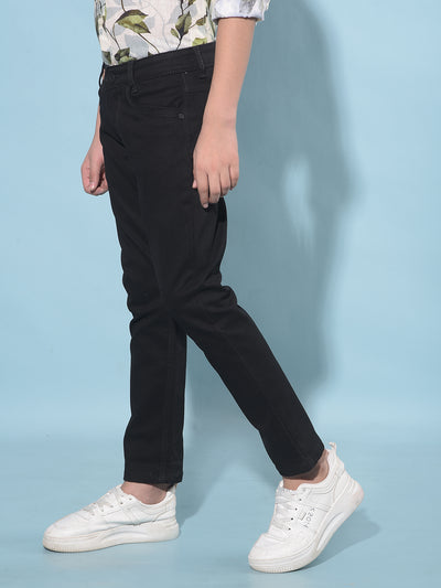 Black Stretchable Jeans-Boys Jeans-Crimsoune Club