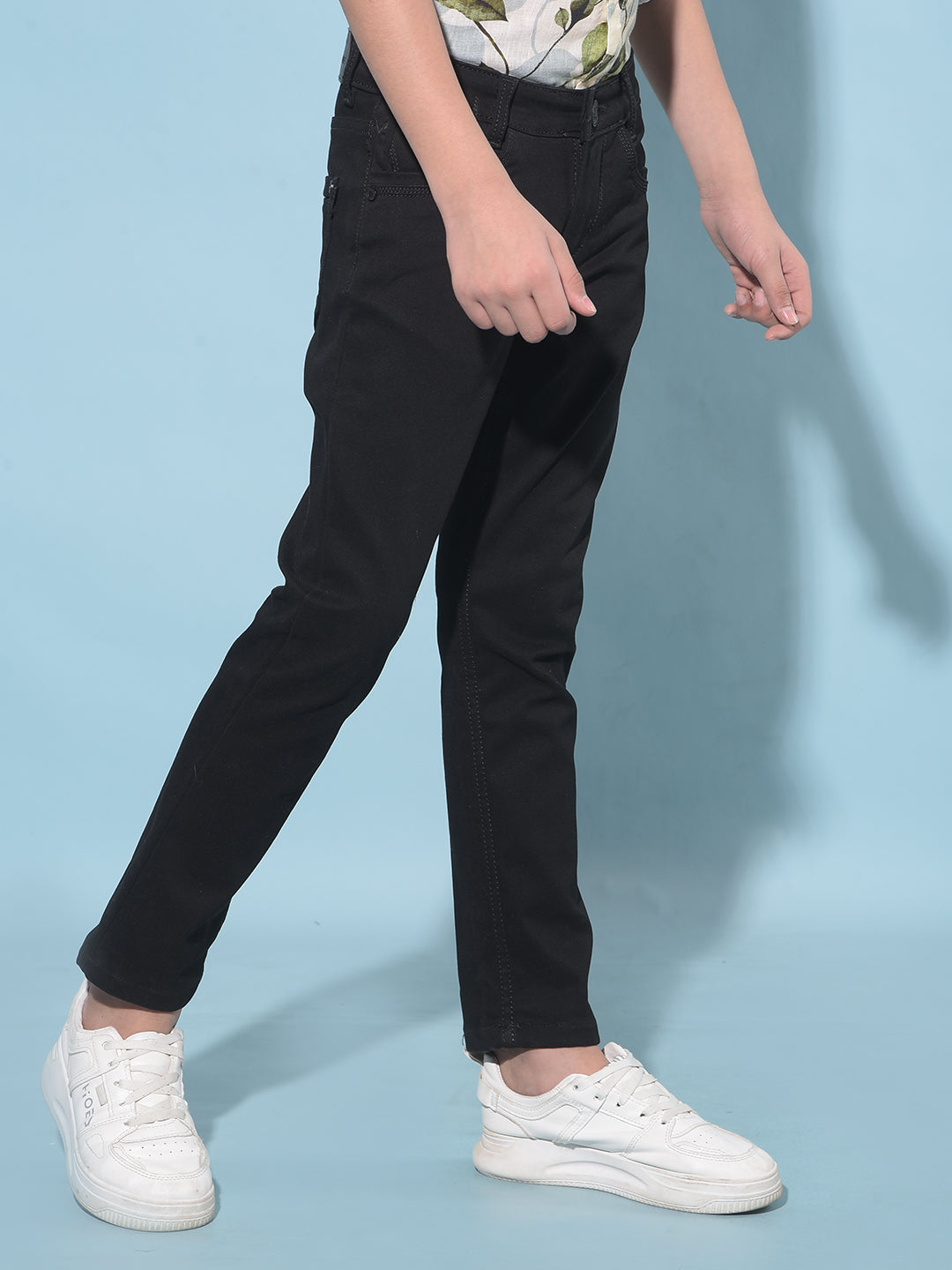 Black Stretchable Jeans-Boys Jeans-Crimsoune Club