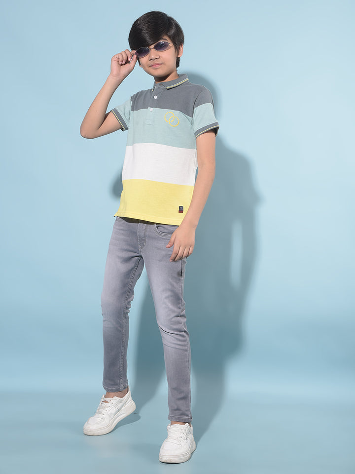 Grey Stretchable Jeans-Boys Jeans-Crimsoune Club