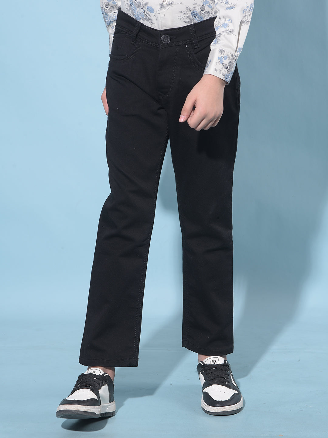 Black Stretchable Jeans-Boys Jeans-Crimsoune Club