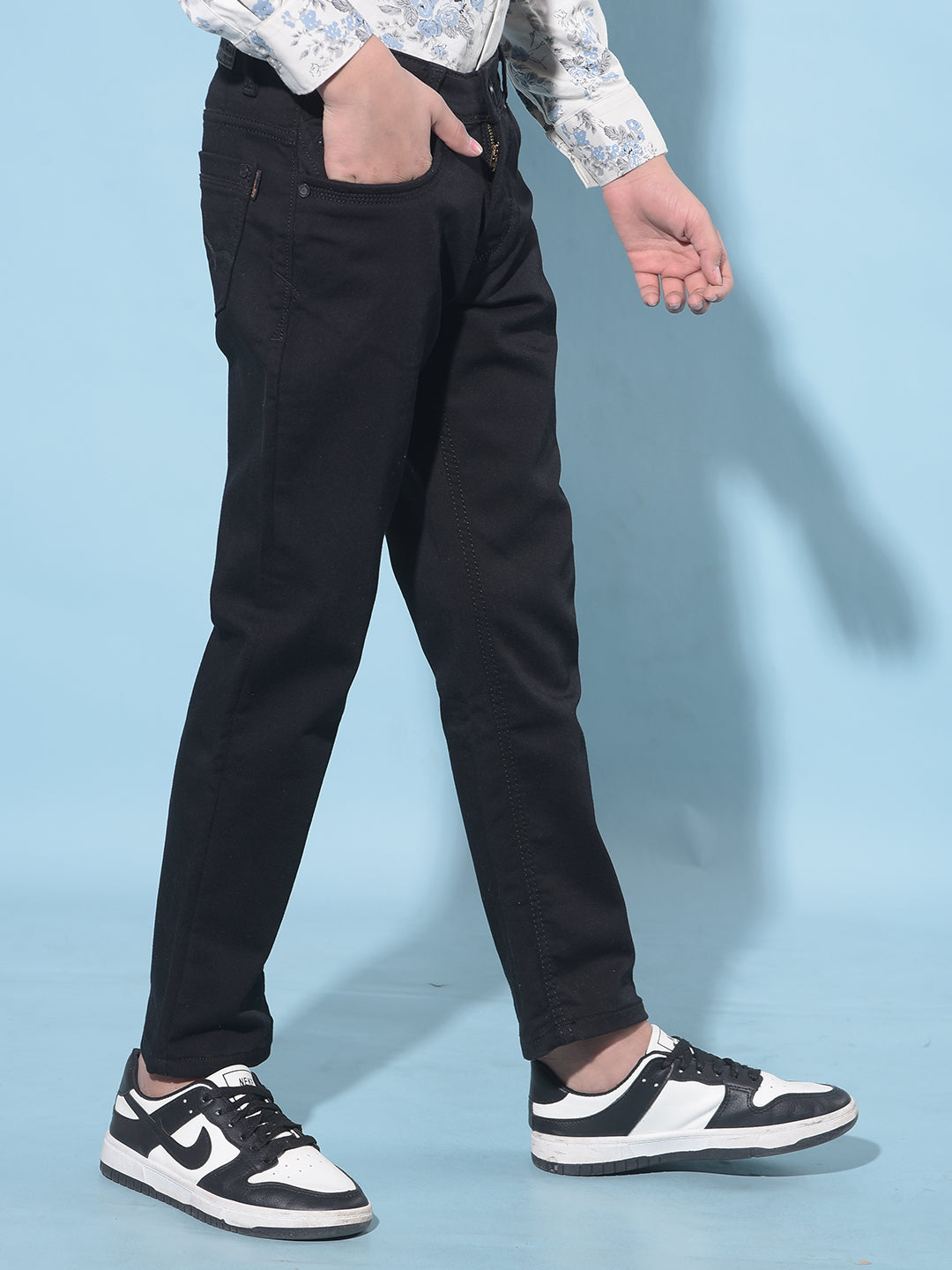 Black Stretchable Jeans-Boys Jeans-Crimsoune Club