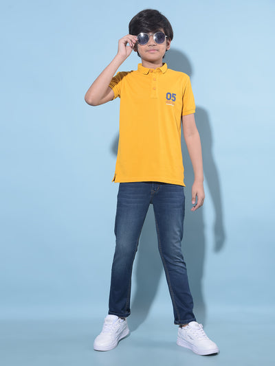 Blue Stretchable Cotton Jeans-Boys Jeans-Crimsoune Club