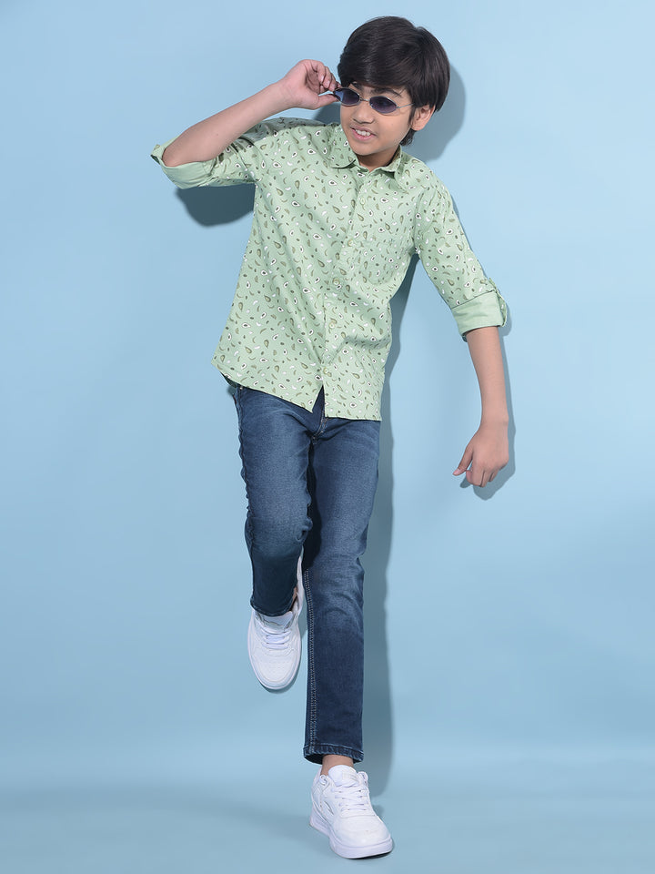 Navy Blue Stretchable Cotton Jeans-Boys Jeans-Crimsoune Club