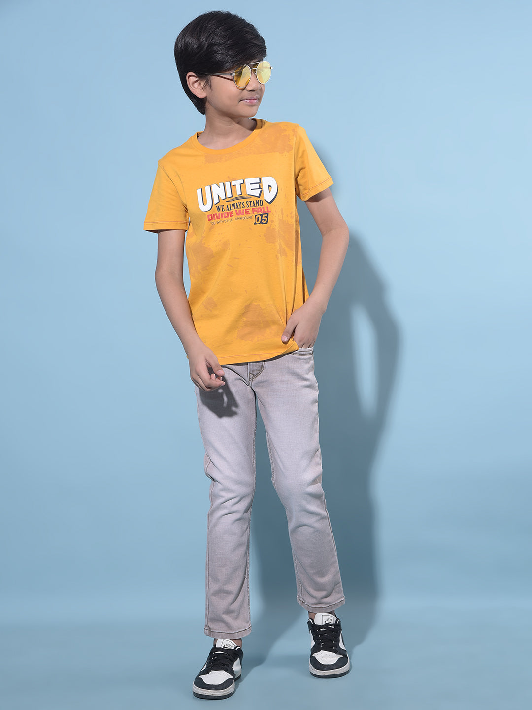 Grey Stretchable Cotton Jeans-Boys Jeans-Crimsoune Club