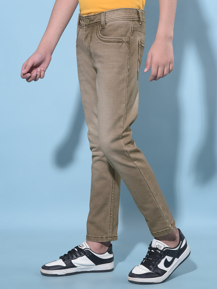 Grey Stretchable Cotton Jeans-Boys Jeans-Crimsoune Club