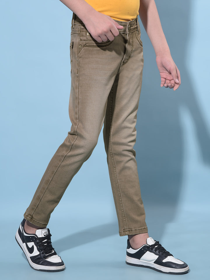 Grey Stretchable Cotton Jeans-Boys Jeans-Crimsoune Club