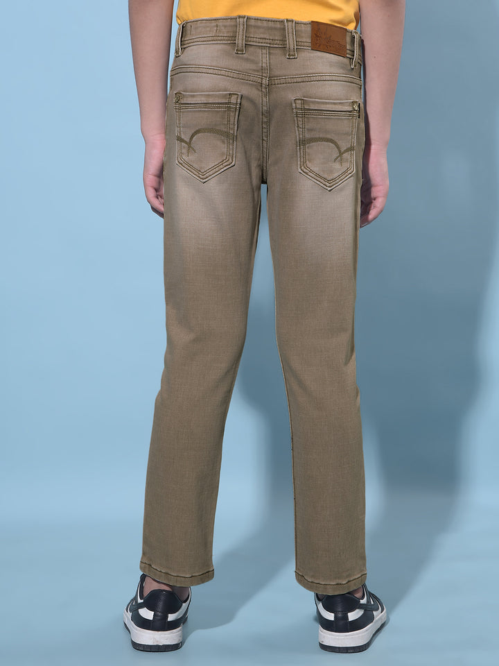 Grey Stretchable Cotton Jeans-Boys Jeans-Crimsoune Club