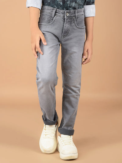 Grey Jeans-Boys Jeans-Crimsoune Club