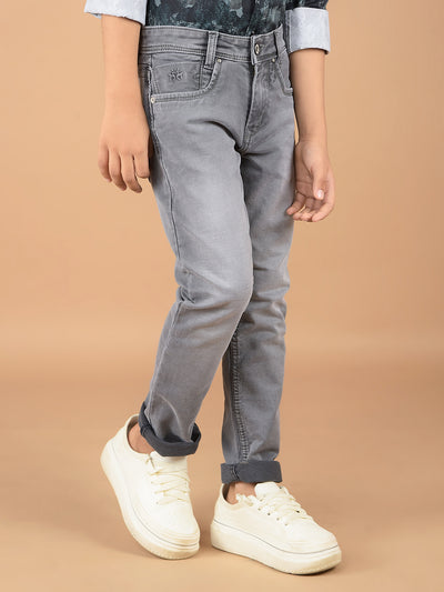 Grey Jeans-Boys Jeans-Crimsoune Club