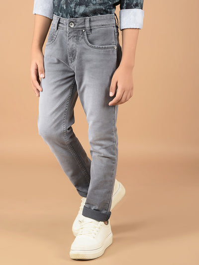 Grey Jeans-Boys Jeans-Crimsoune Club