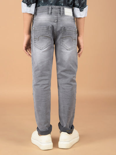 Grey Jeans-Boys Jeans-Crimsoune Club