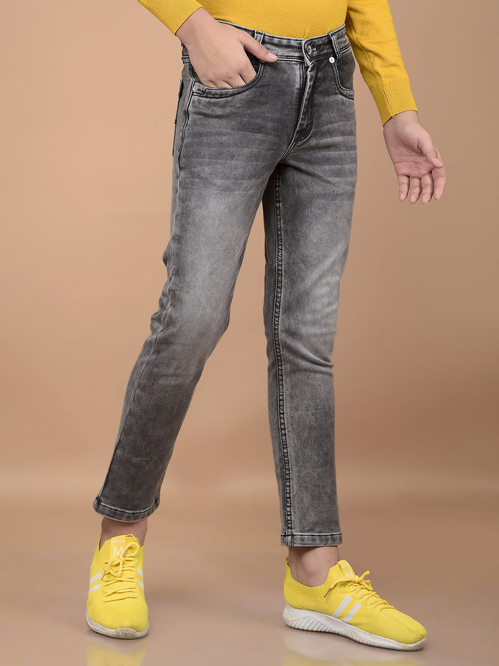 Grey Jeans-Boys Jeans-Crimsoune Club