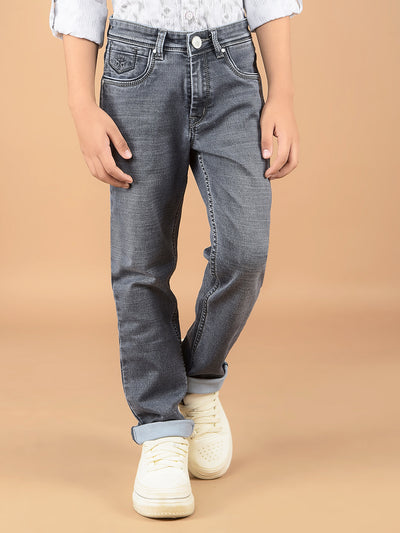 Grey Jeans-Boys Jeans-Crimsoune Club