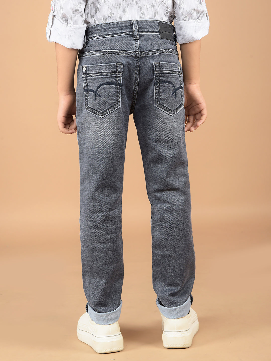 Grey Jeans-Boys Jeans-Crimsoune Club