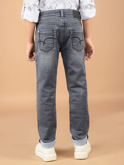 Grey Jeans-Boys Jeans-Crimsoune Club