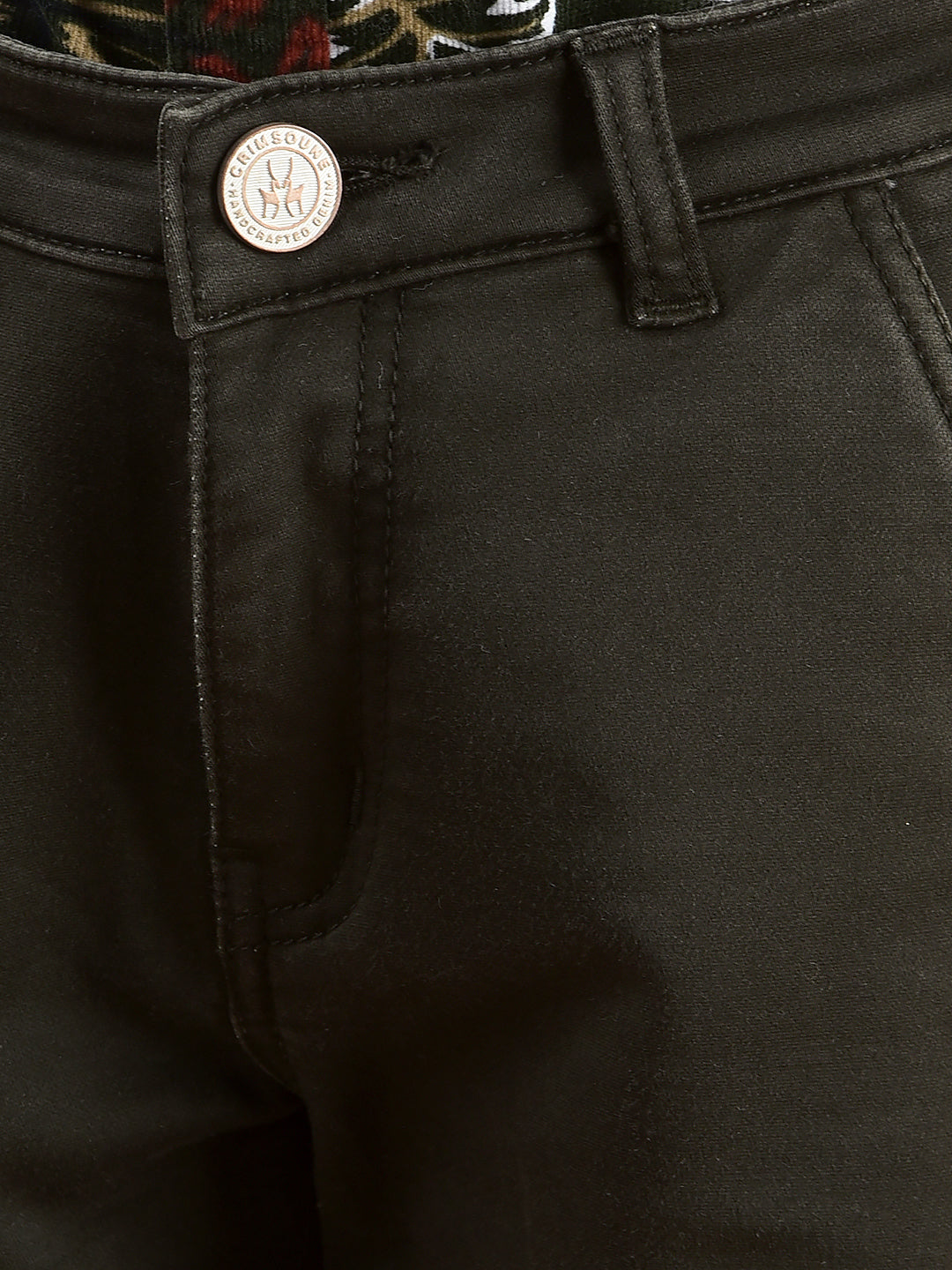 Olive Cargo Jeans-Boys Jeans-Crimsoune Club