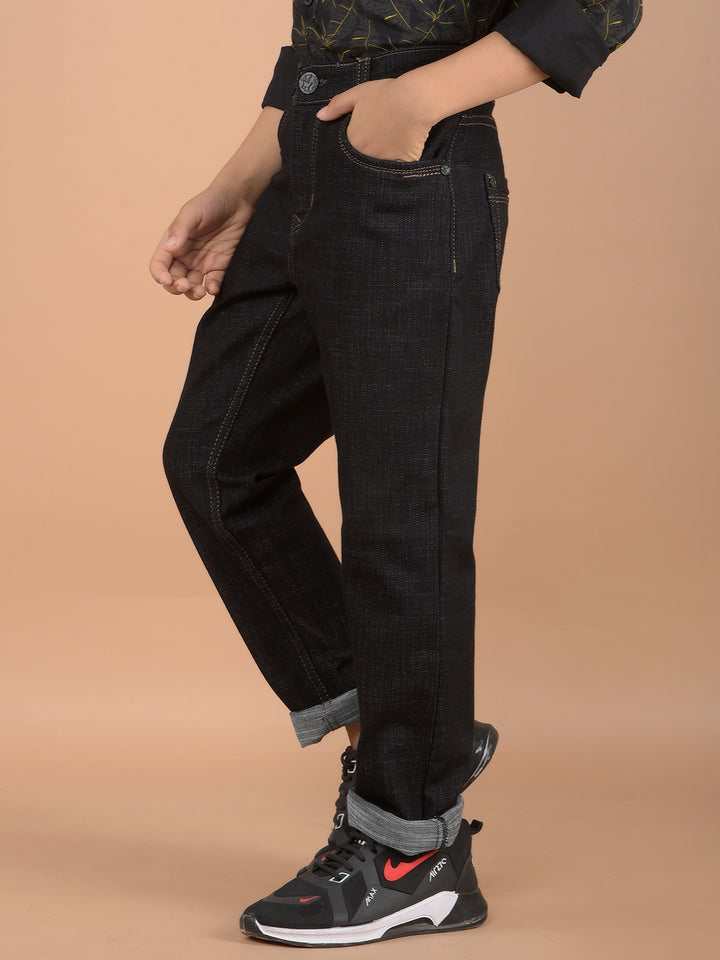 Black Jeans-Boys Jeans-Crimsoune Club
