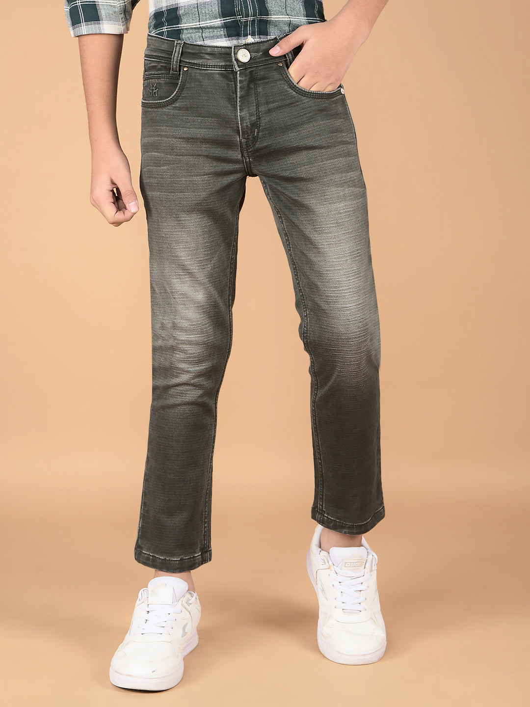 Olive Jeans-Boys Jeans-Crimsoune Club