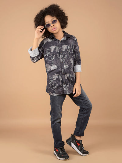 Grey Jeans-Boys Jeans-Crimsoune Club