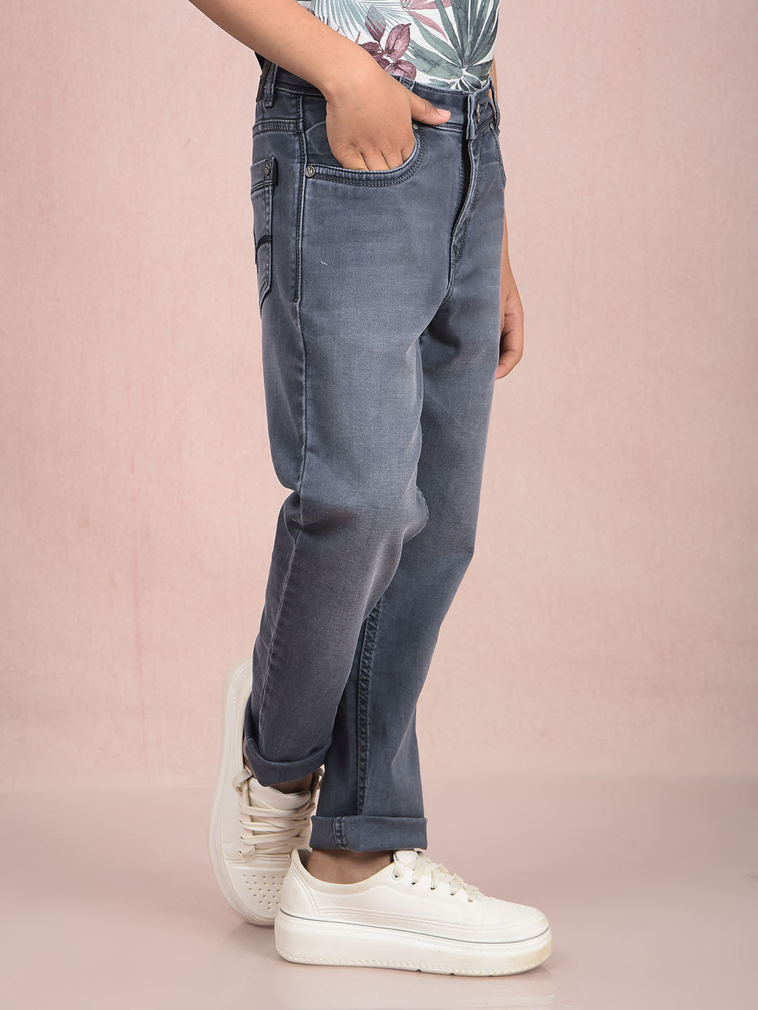 Grey Jeans-Boys Jeans-Crimsoune Club
