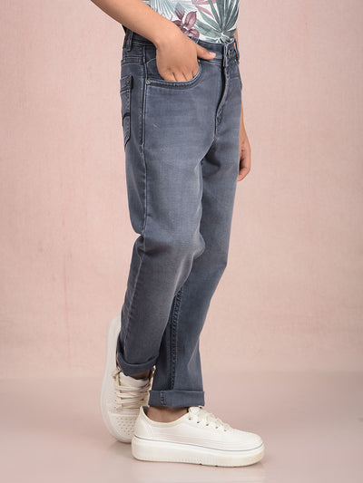 Grey Jeans-Boys Jeans-Crimsoune Club