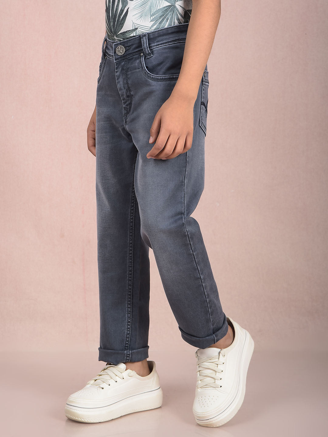 Grey Jeans-Boys Jeans-Crimsoune Club