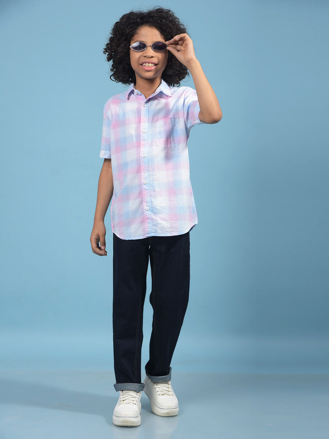 Blue Straight Jeans-Boys Jeans-Crimsoune Club